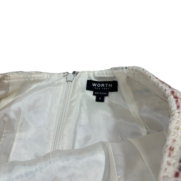 Worth NY Tweed and Glitter Blazer and Skirt Suit Set - Picture 8 of 8